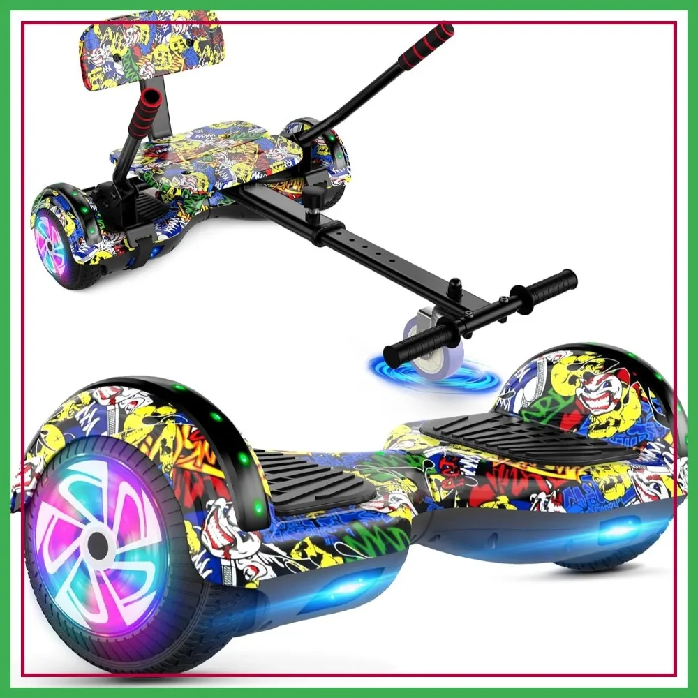 

CBD Scooter with Colorful LED Lights, 6.5" Wheels, Dual 300W Motor for Teens & Adults
