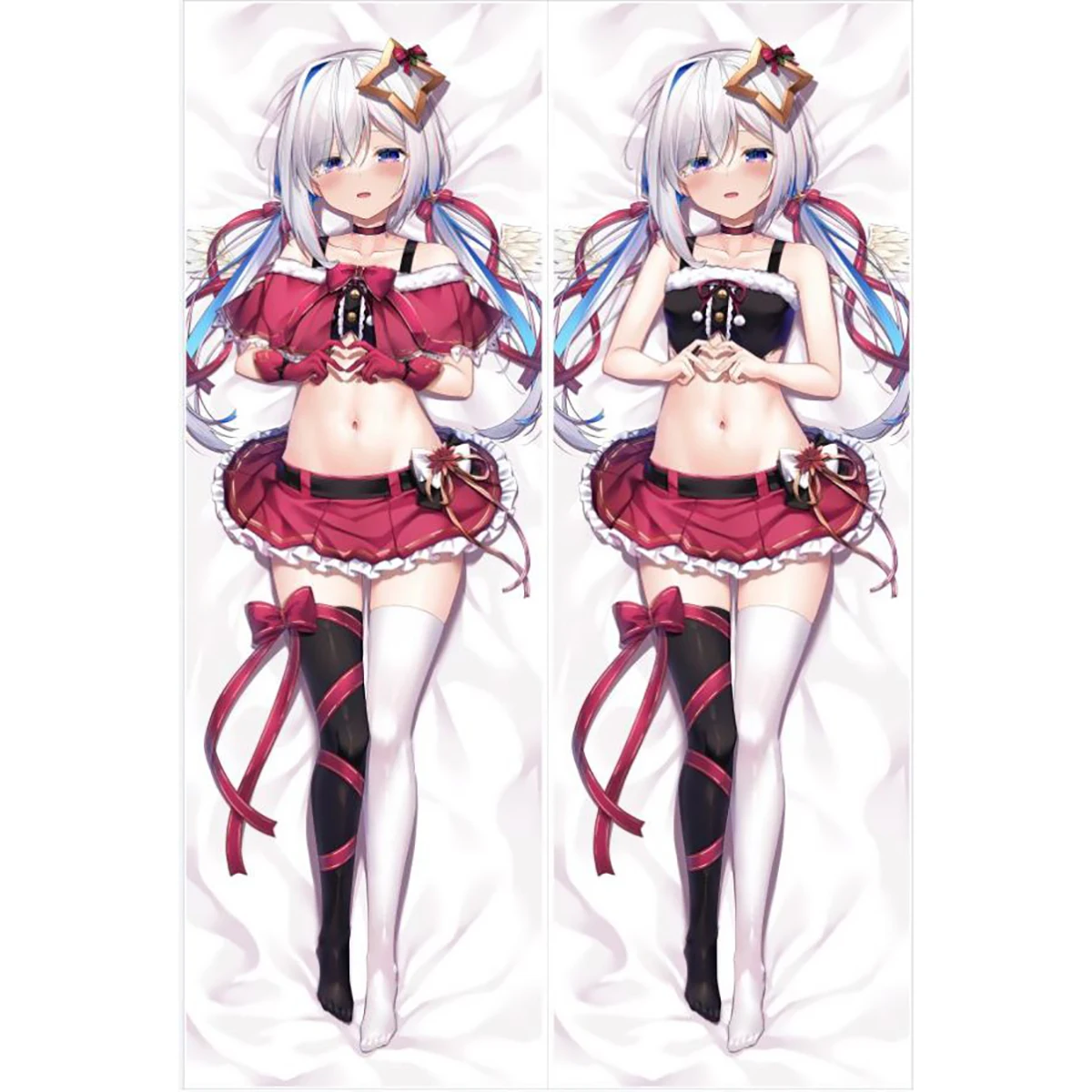 

VTuber Amane Kanata Hugging Body Pillowcase Anime Cosplay Dakimakura Pillows Case Otaku Moegirl Cushion Cover