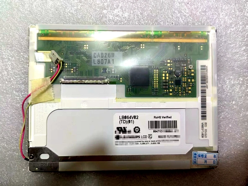 Yqwsyxl Original 6.4 Inch 640×480 LCD Panel Display Modules LB064V02(TD)(01) LB064V02-TD01 LB064V02 TD01 LB064V02(A1)Replacement