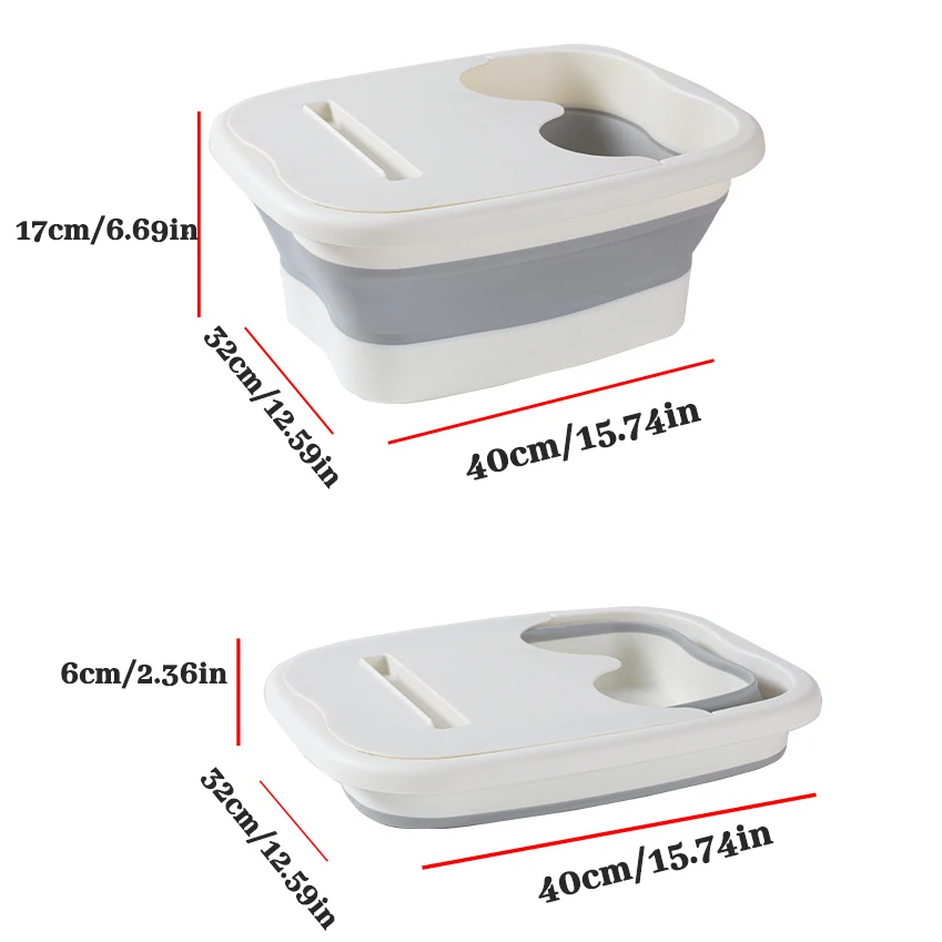 Foldable Footbath Massage Bucket, Soaking Bucket, Folding Basin, Spa Foot Bath, Household Sauna Bathtub, Pedicure Bath