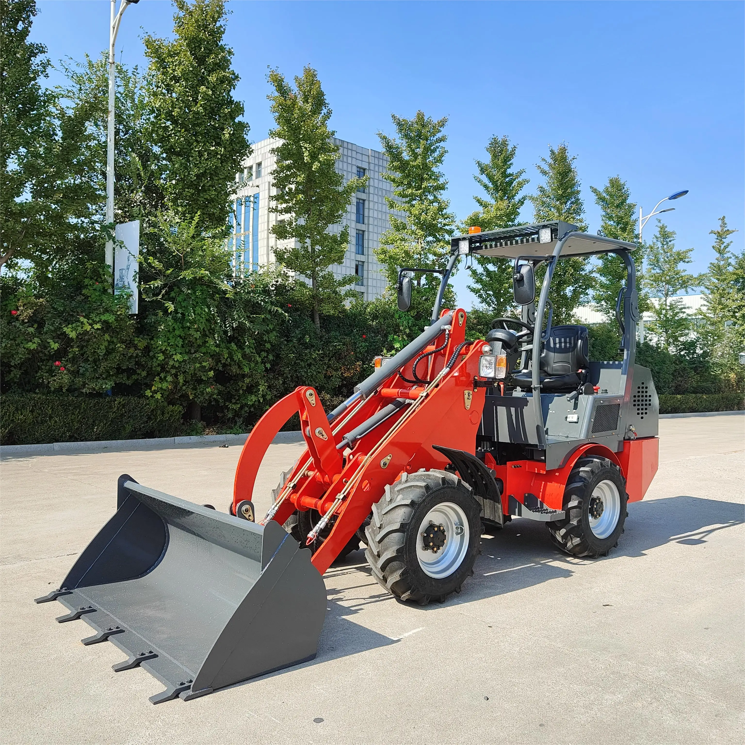 factory mini loader 1 ton mini telescopic loader boom wheel loader with CE