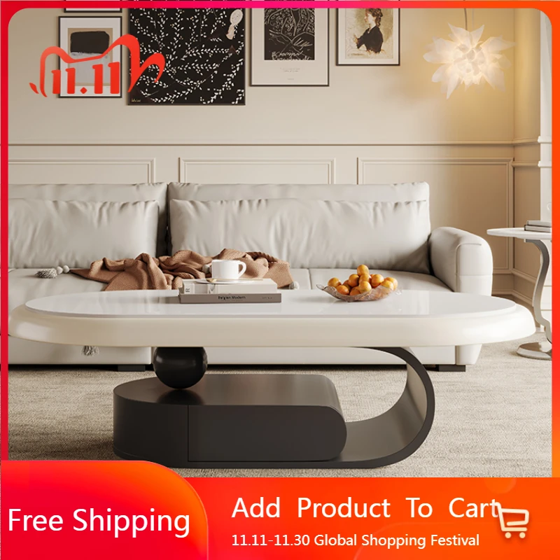 

Легкий роскошный эстетический приставной столик, современное прозрачное украшение, итальянский журнальный столик, высокое качество, модная мебель для отдыха Mesas Bajas