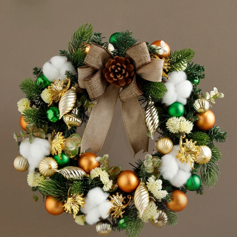 Original Design 30cm Christmas Garland Door Ornament Christmas Hanging Ornaments for Decoration Door Christmas Wreath