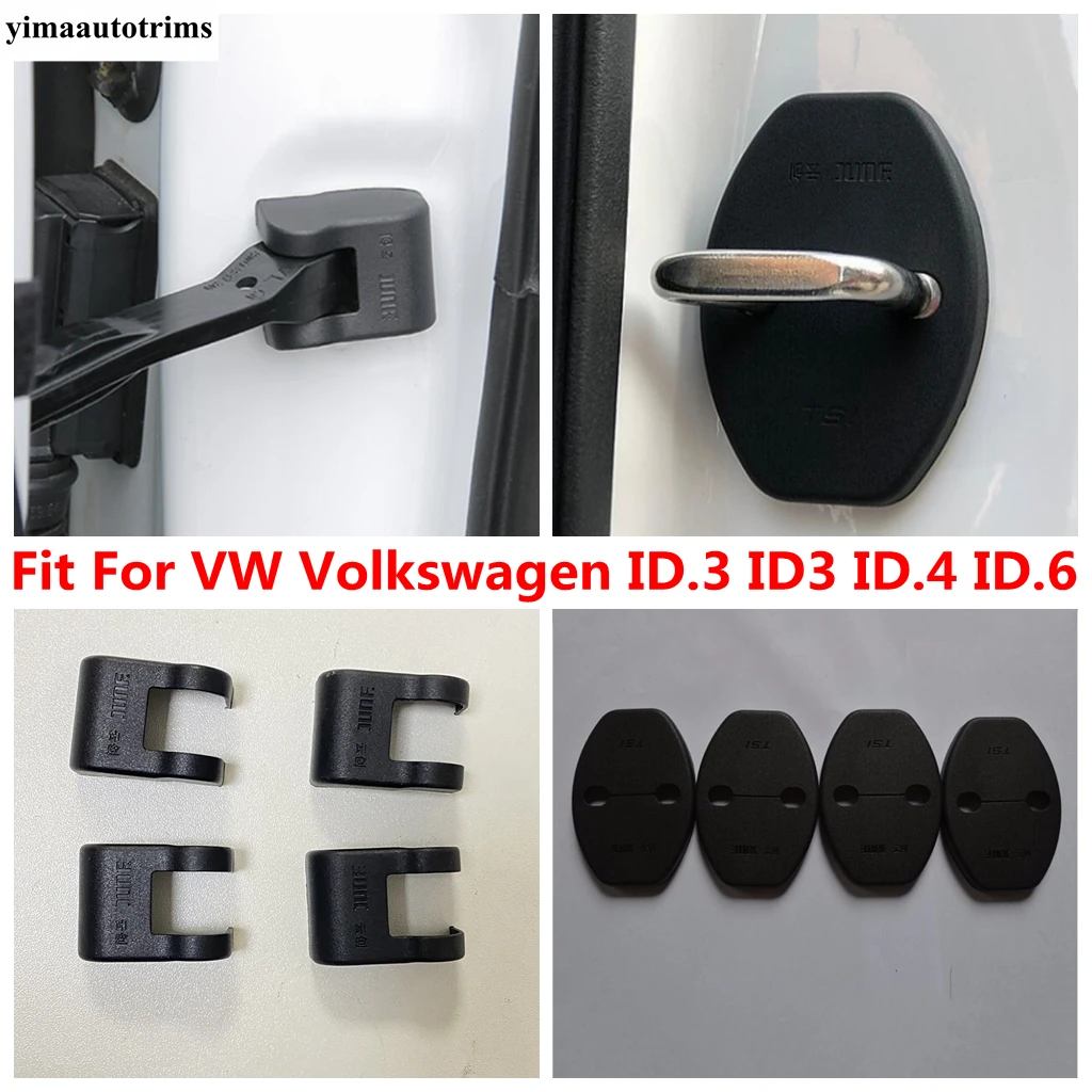 Car Door Lock Buckle Stop Stopper Limit Limitter Protection Cover Interior Kit Accessories For VW Volkswagen ID.3 ID3 ID.4 ID.6