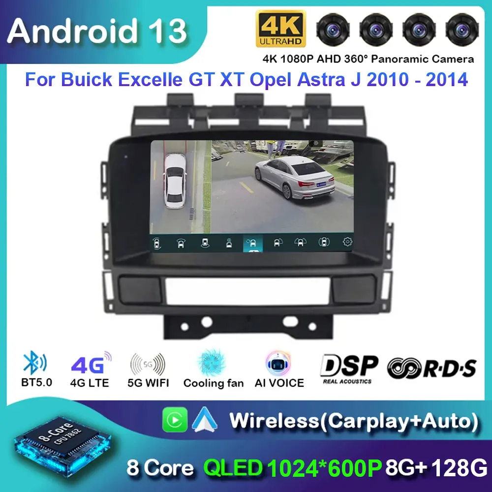 

Android 13 For Buick Excelle GT XT Opel Astra J 2010 2011 2012 2013 Auto radio Multimedia Video Player GPS Carplay 5G WIFI 4G BT