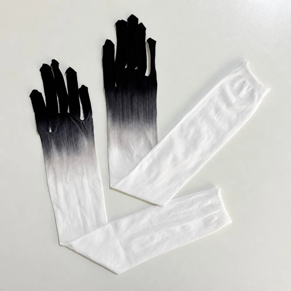 Gradient Color Stocking Gloves Thin Seamless Ultra Long Stockings Solid Color High Elasticity Breathable Stockings