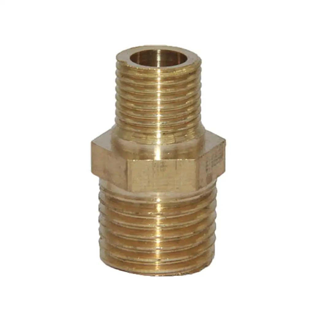 3-4pack Brass Barbed Double-Headed Hex Bushing Fitting Connector Adapter 1/4-1/8