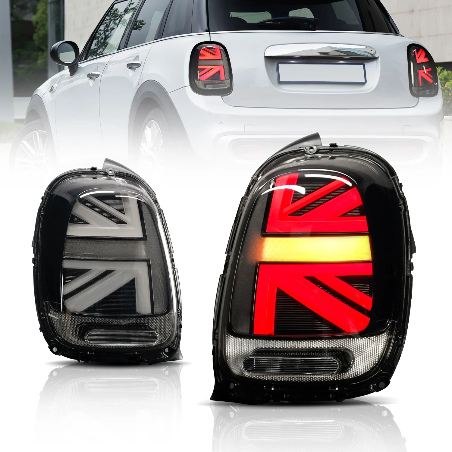 

LED-Rücklichter für MINI Cooper F55 F56 F57 Union Jack Rücklichter Baugruppe 2014-UP für John Cooper arbeitet für MINI Rück