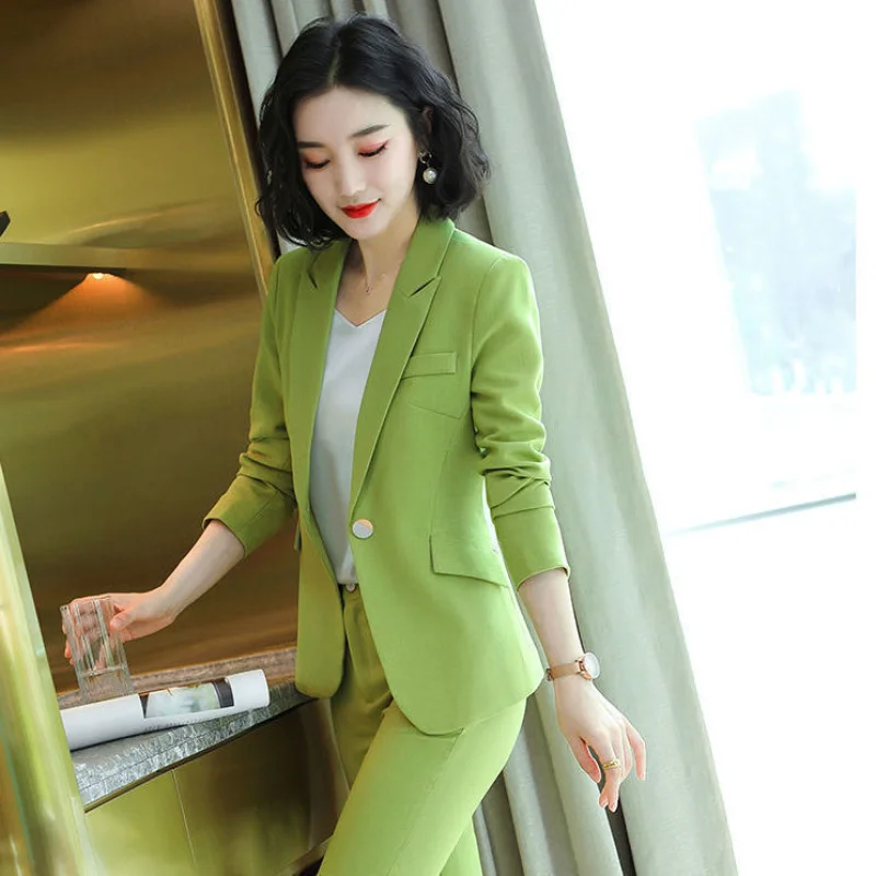 Pant 2 Piece Outfit 2024 Summer Womens Matching Sets Pants Elegant High Quality Blazer Suit Set Of Two Fashion Pieces For Women