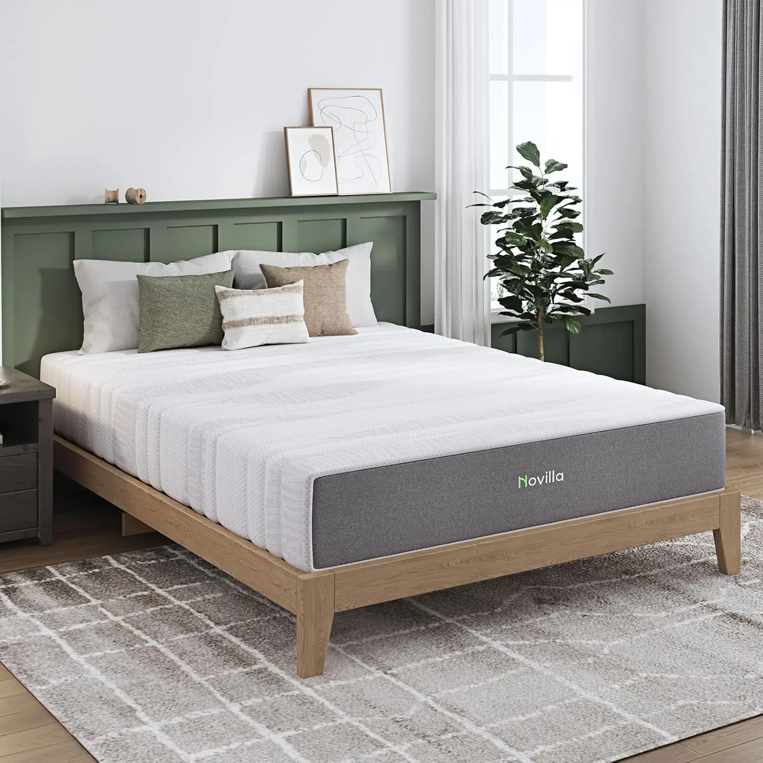 

Матрас Novilla King Size 10-дюймовый матрас из гелевой пены King в коробке средней жесткости с охлаждающей гелевой пеной для прохладного сна и Ultimate S