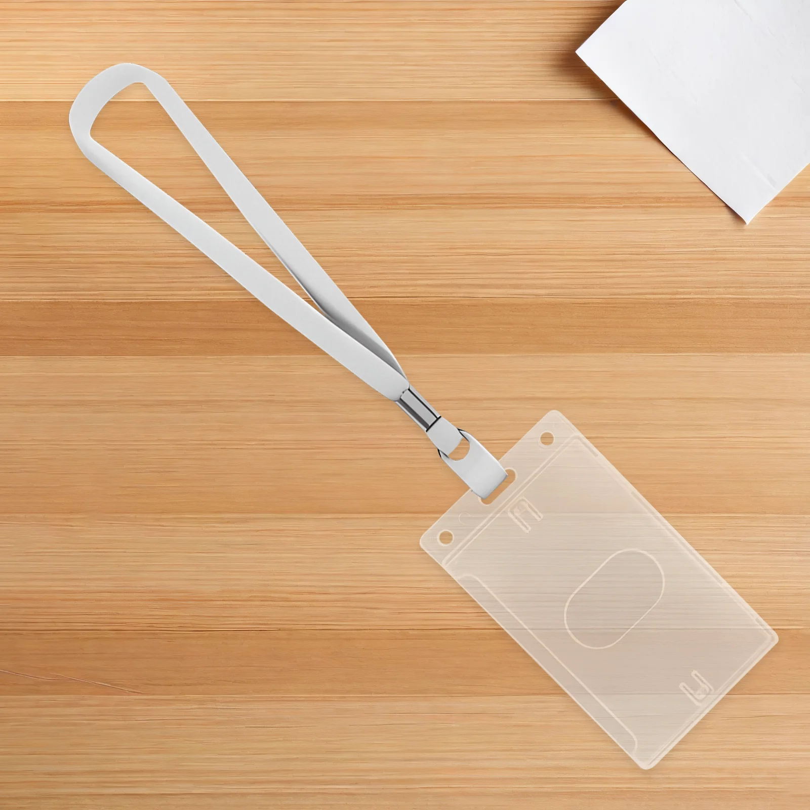 15 قطعة حافظة بطاقات شفافة من البلاستيك الشفاف حامل شارة الهوية حافظة صلبة عمودية لشارات اسم الهوية حماية الشريحة إدراج المدرسة #6