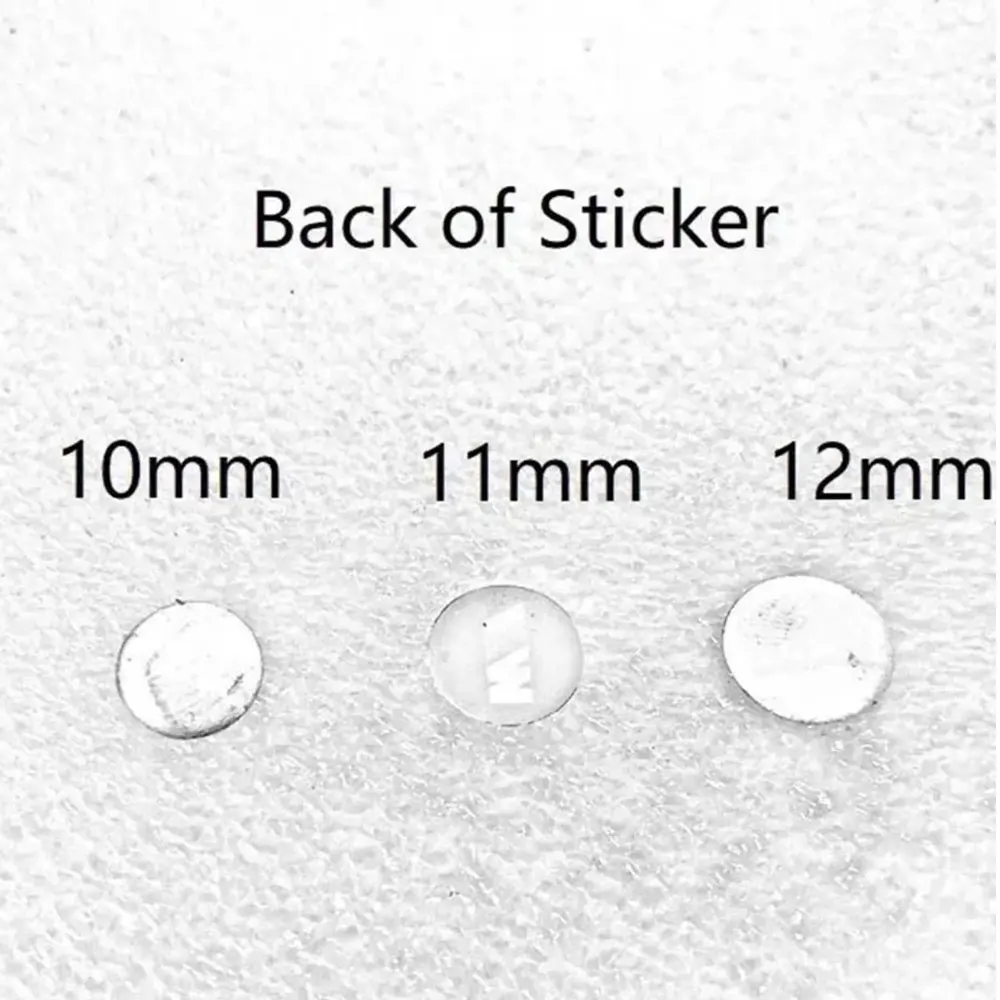 5PCS/lot 3D 10mm 11mm 12 mm 14mm Crystal Car logo Key Emblem button 3M Sticker for BMW Skoda VW Folding Keys