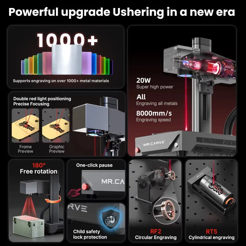 M1 Ultra Portable Fiber Marking Machine  Android Computer Jewelry Business Can Engrave All Metal Leather