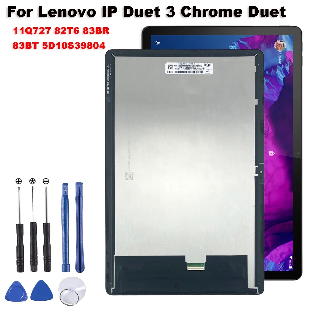 

New For Lenovo IP Duet 3 11Q727 82T6 Chrome Duet EDU 83BR 83BT 5D10S39804 LCD Display Touch Screen Digitizer Assembly