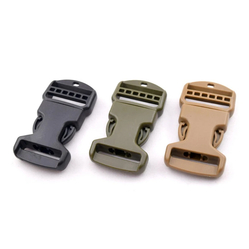 

2/5/10Pcs 32mm Buckle Quick Release Tactical Plastic Buckle Strap Clip Outdoor Backpack Bag Plastic POM Belt Buckle Wholesale