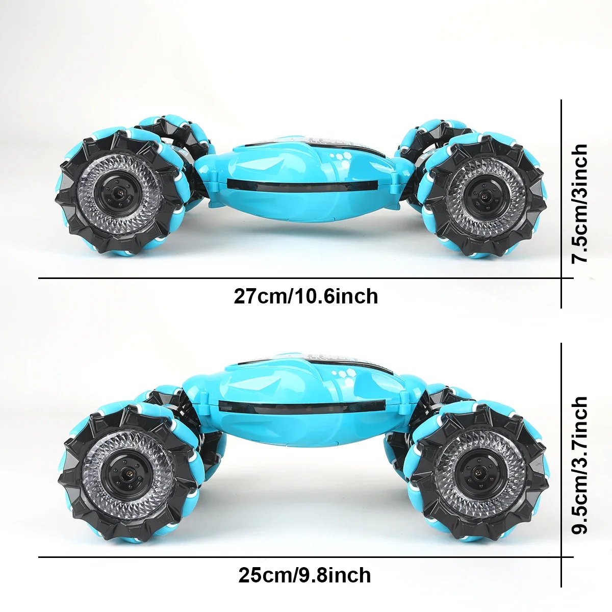 RC Stunt Car com luz LED, indução por gestos, deformação Twist Climbing, rádio controlado, brinquedos eletrônicos para crianças, 4WD, 1:16