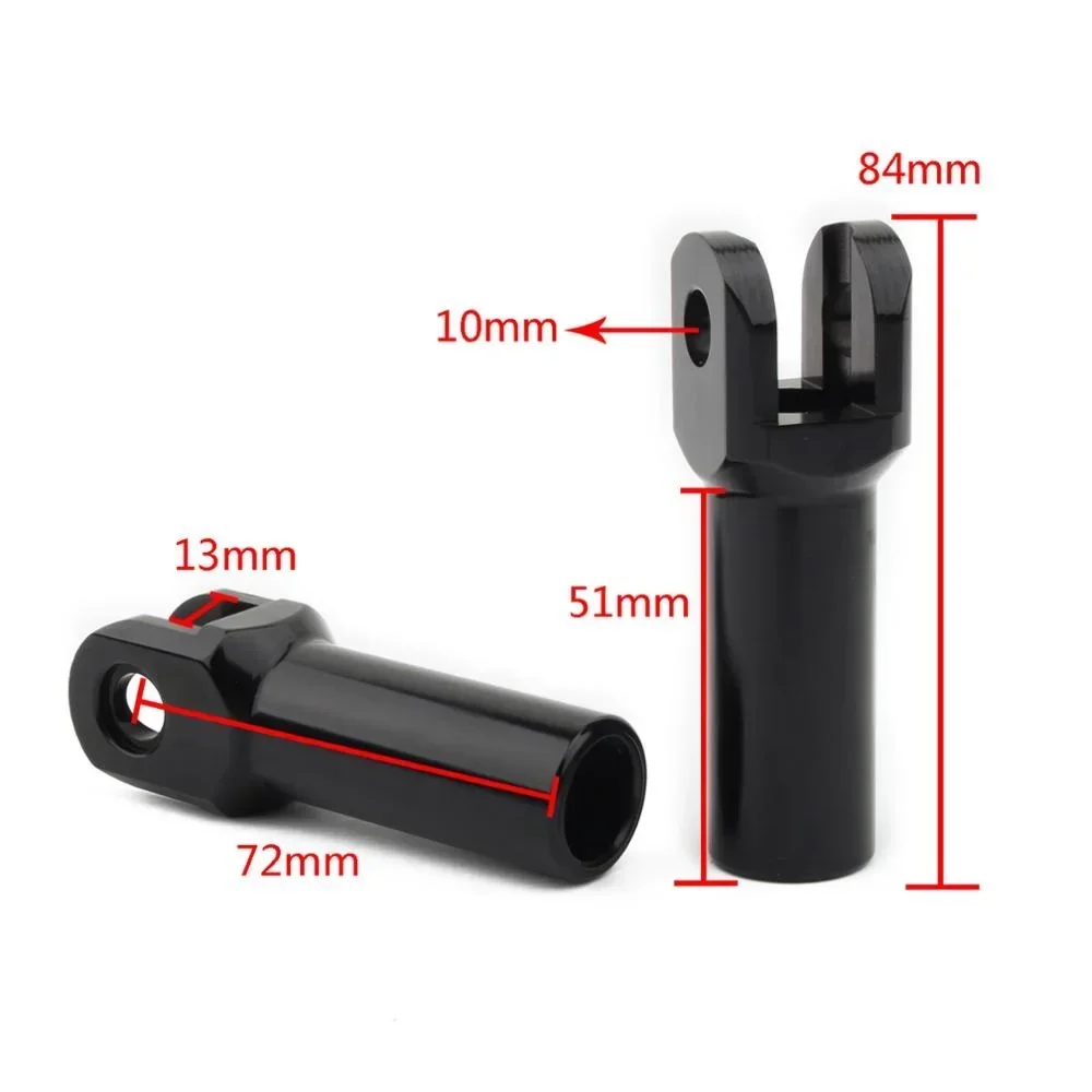 Motorcycle Rear Foot Peg Supports Mount Passenger Footrests Kit For Harley Softail Slim FLS FLSS 12-17 Cross Bones FLSTSB 08-11