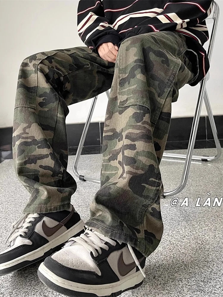 

Мужские рабочие брюки Cleanfit Camouflage, повседневные брюки прямого кроя, модный дизайн, молодежная энергия, стильный дизайн
