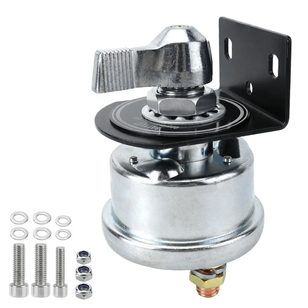 مفتاح فصل البطارية عالي التيار 12-48 فولت 200A مفتاح فصل البطارية مع قوس للسيارات RVs وملحقات المعسكر