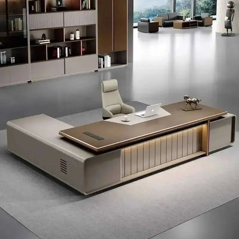 

Luxury Work Conference Office Quality Light Desk Unique High Quality Office Desk European Designer Escritorio Oficina Furniture