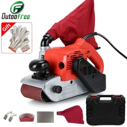 Industrial Grade Sanding Machine 4 Inch Belt Machine Household Portable Small Sandpaper Plane Polishing Polisher