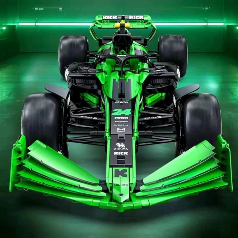 التقنية ركلة صابر F1 C44 الرياضة نموذج سيارة مجموعة ، 1:8 سباق السيارات أطقم نموذج 2553 قطعة اللبنات عشاق السيارات العضلات سيارة المشجعين #2