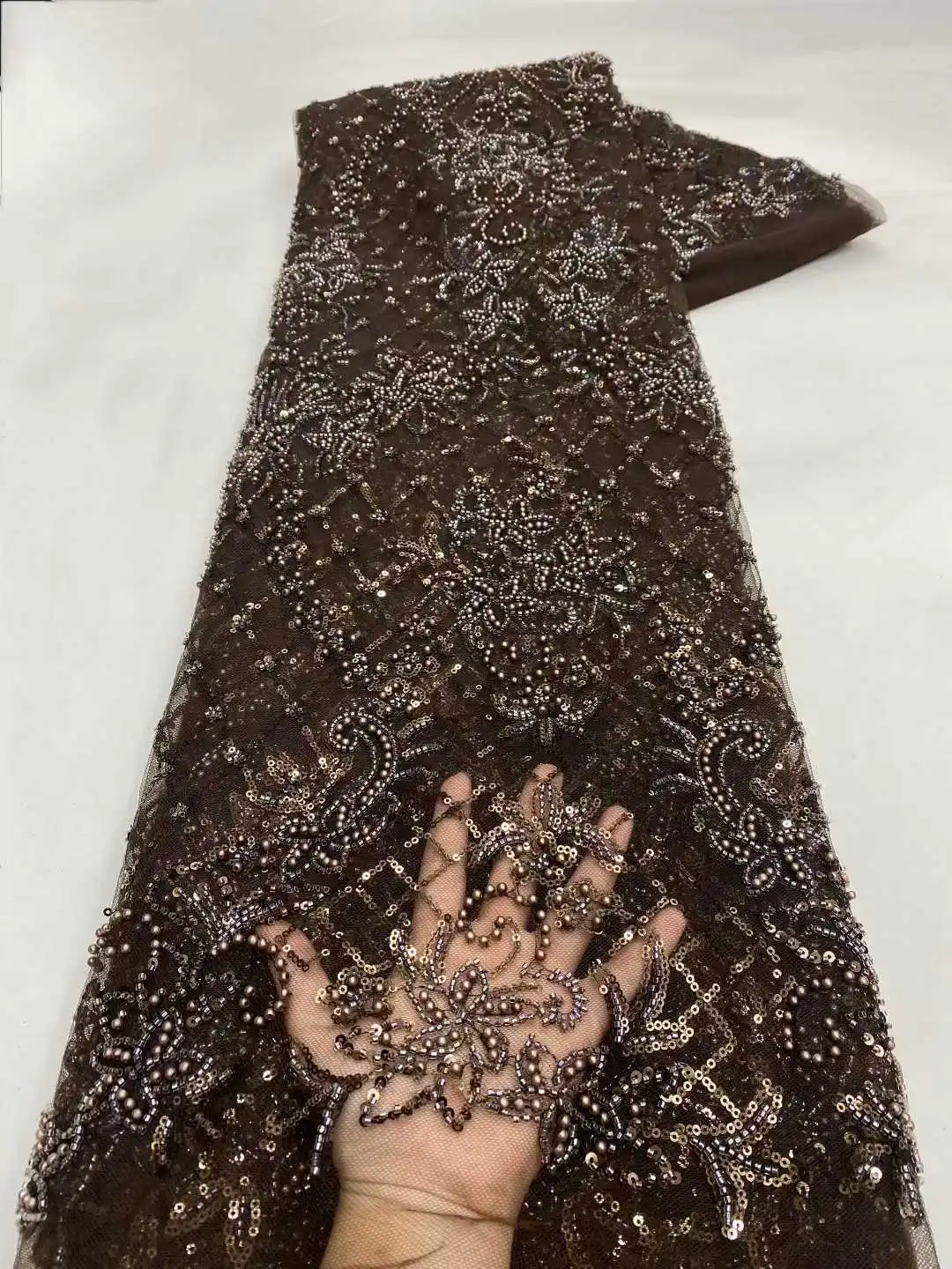 قماش دانتيل ترتر أفريقي أنيق للعريس 2025 جودة عالية فرنسي نيجيري قماش دانتيل مطرز رائع لفستان الزفاف