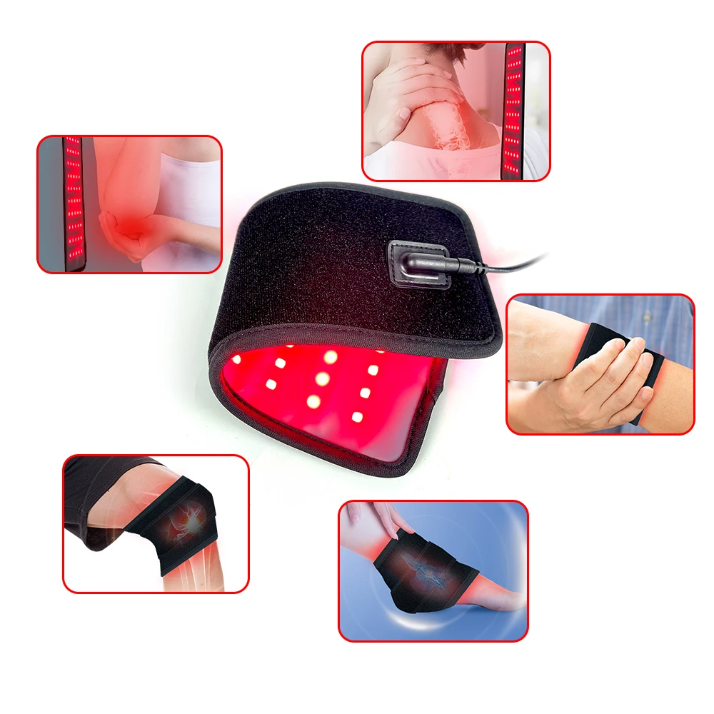 Near Infrared Red Light Therapy Belt Wearable Device 660 850nm LED Deep Therapy Wrap For Body Pain Relief Waist Muscle Best Gift