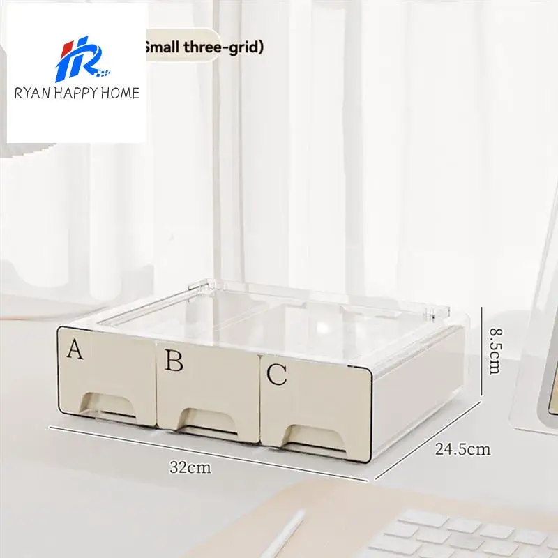 

Многофункциональный настольный ящик для хранения косметики, высококачественный пыленепроницаемый ящик, прозрачный ящик для хранения, большая вместимость