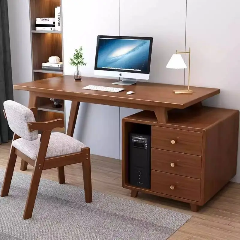 

Rectangular Wood Computer Desks Storage Modern Wooden Organizer Gaming Desk Notebook Bedroom Mesa Ordenador Office Furniture