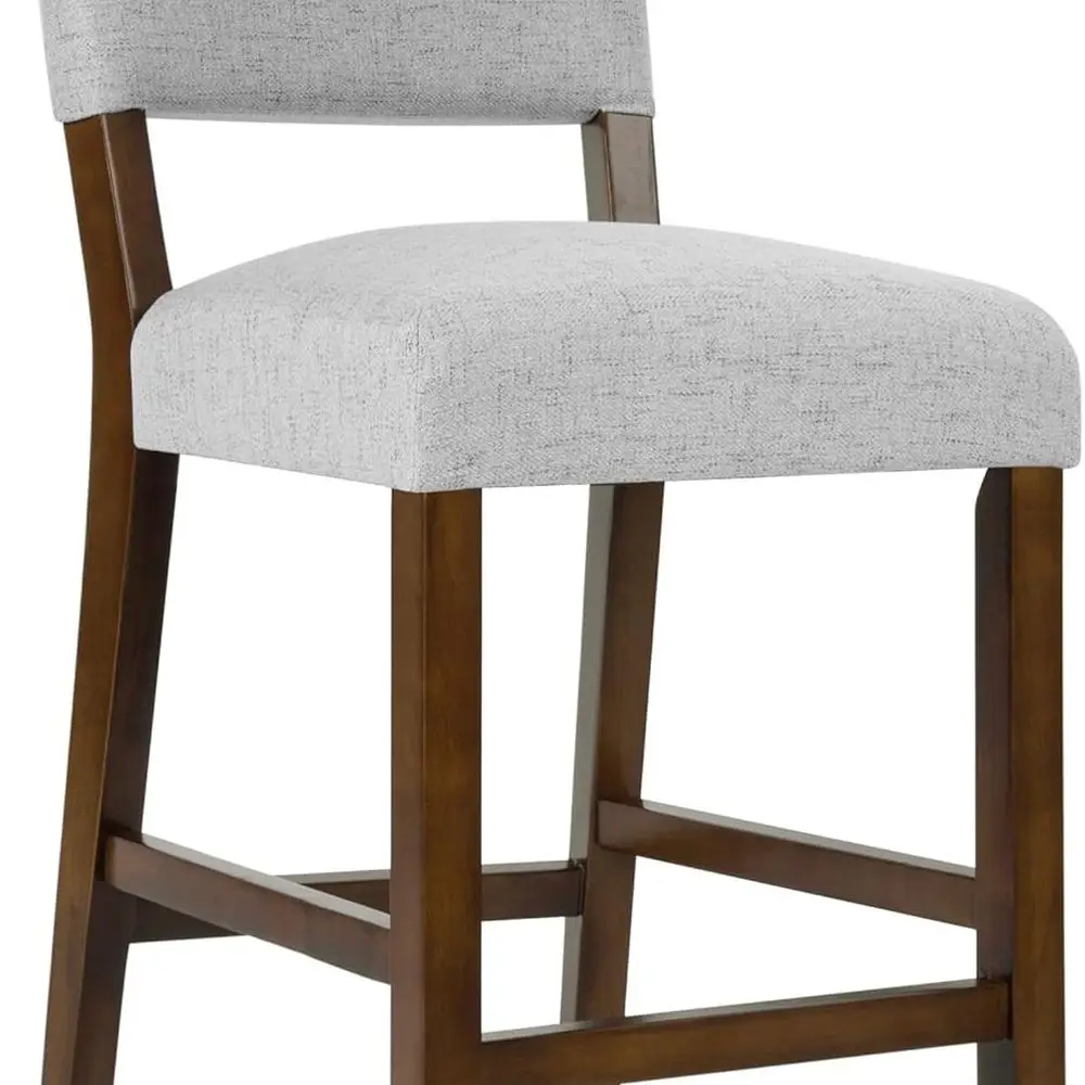 

Gray Woven Fabric Counter Stools for Home Décor - Dining, Kitchen, Living Room (Single Pack)