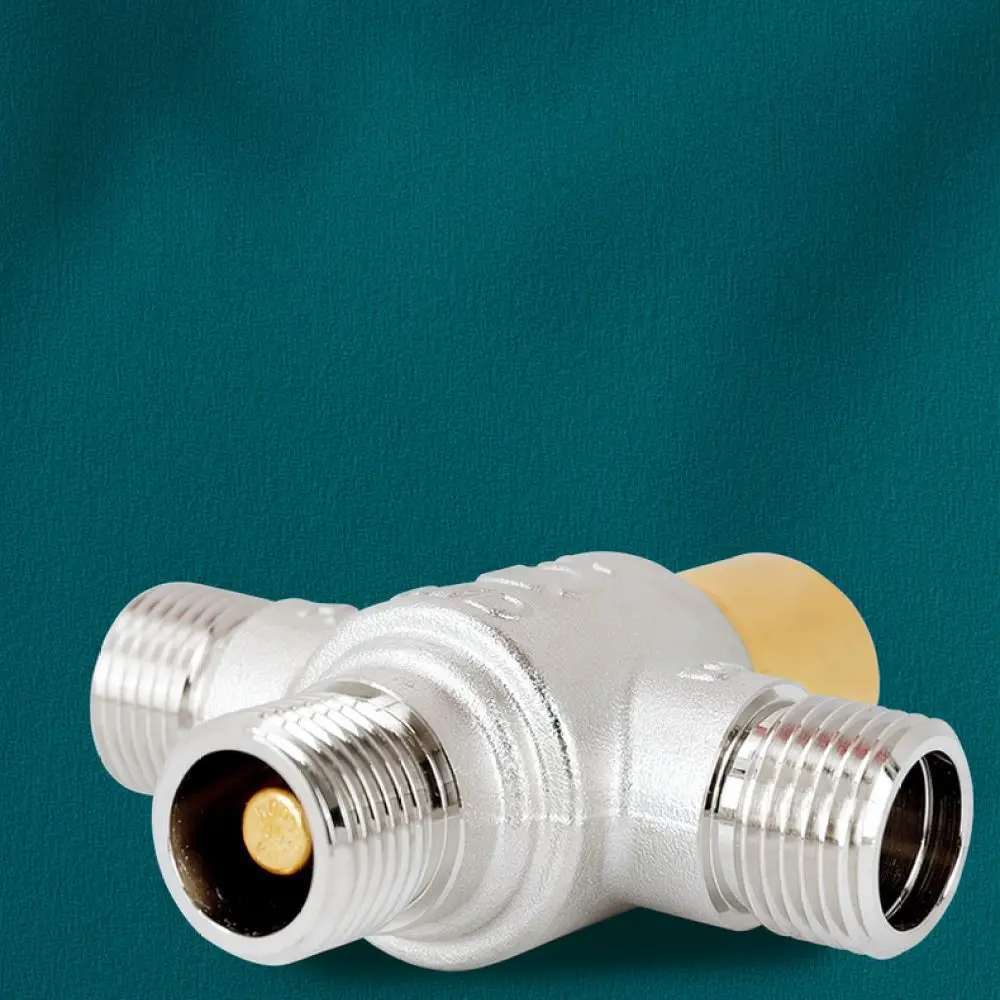 For For Baizhan Solid Brass Zero Cold Water Switch Valve 37 Degree Thermal Circulation Regulator Home Plumbing Accessory