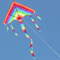 Easy Fly Colorful Rainbow Kite Outdoor Fun Sports Beach Kids Children  Buitenspeelgoed Cometas De Viento Outdoor Toys Kites