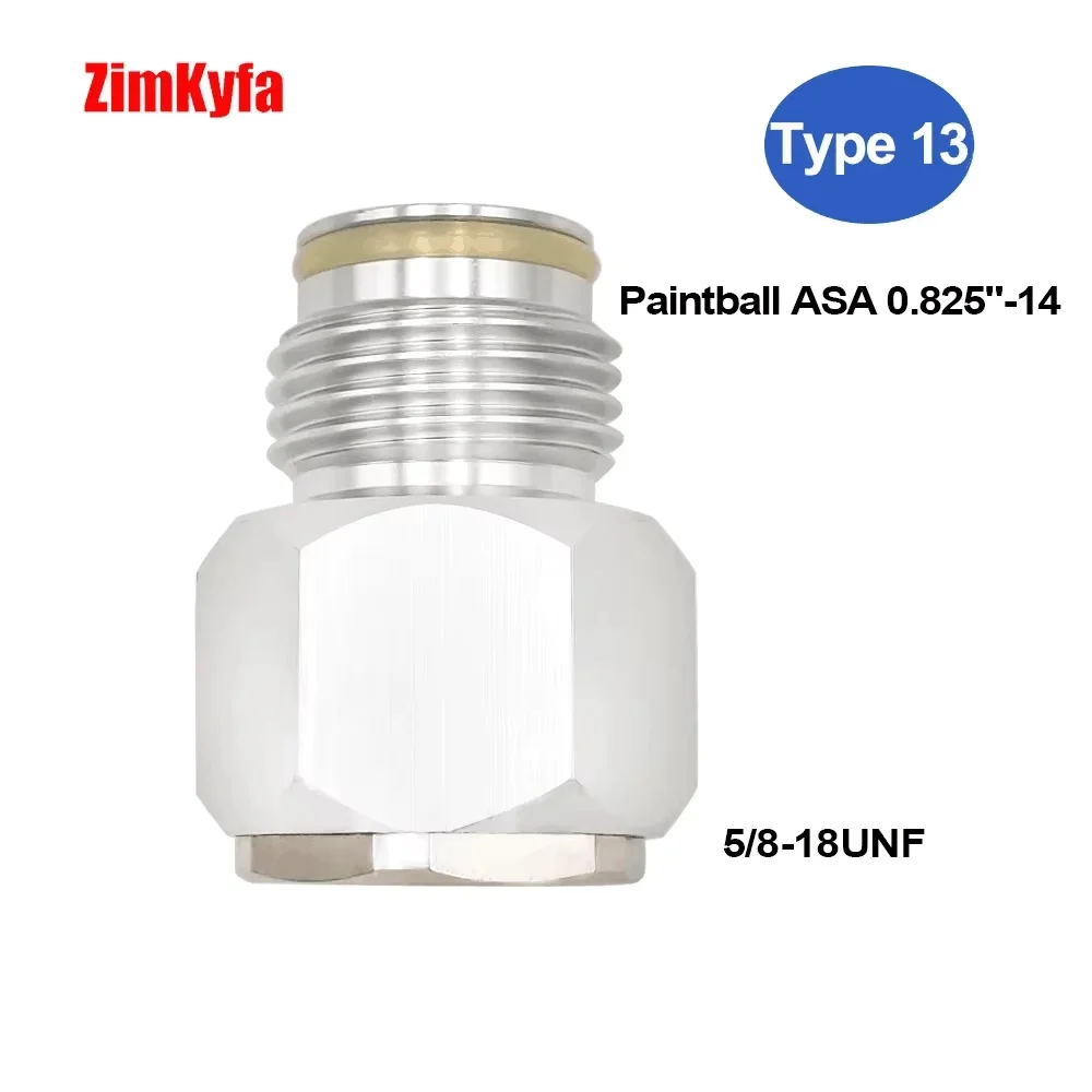 

Aluminum Alloy Soda Stream Cylinder Adapter Converter 5/8-18UNF to G1/2-14 Convert Adapter