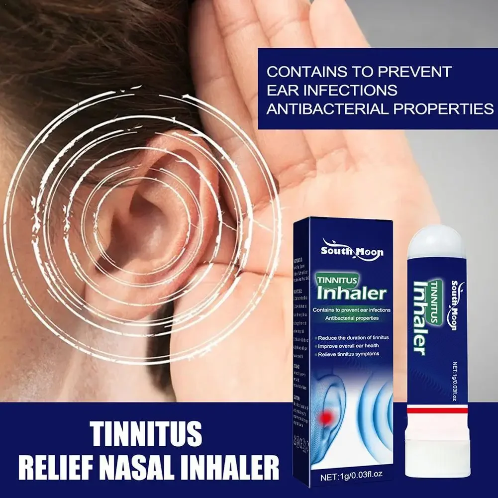 Tratamiento para aliviar los oídos de South Moon, inhalador para aliviar la sordera, Tinnitus, picazón, dolor de oído, tratamiento auditivo duro, cuidado de la salud