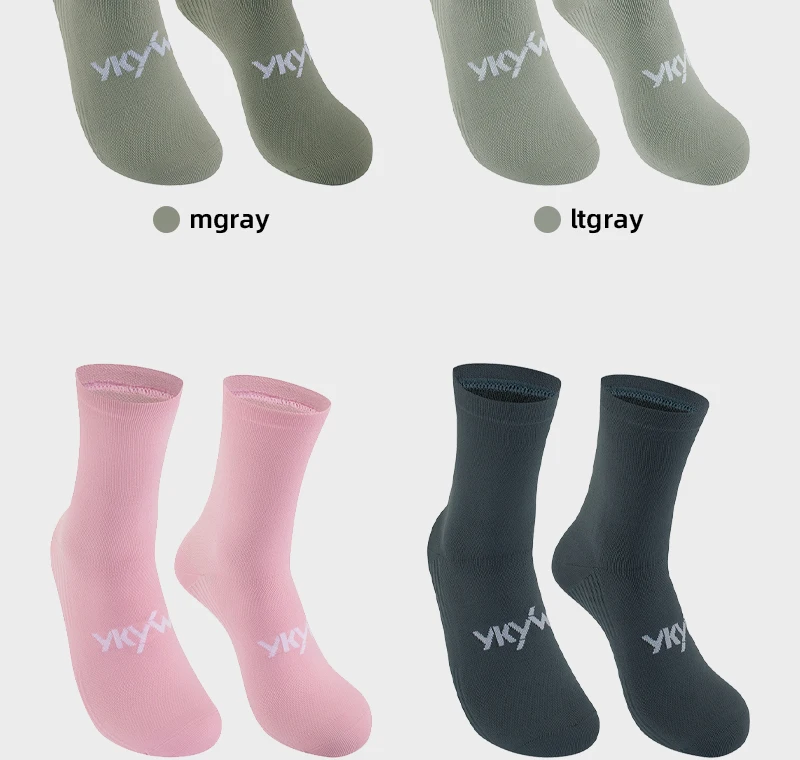YKYWBIKE Rennradsocken Outdoor Fahrrad Rennrad Laufsportsocken Atmungsaktive Feuchtigkeitsabsorbierende Socken Unisex 14 Farben – Detail 10
