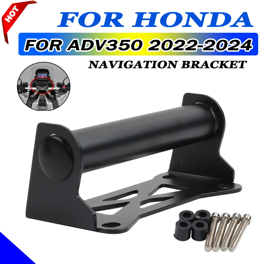 Suporte do telefone da motocicleta para Honda ADV350, suporte de navegação GPS, Windproof Mount, acessórios de trave, 2022, 2023, 2024