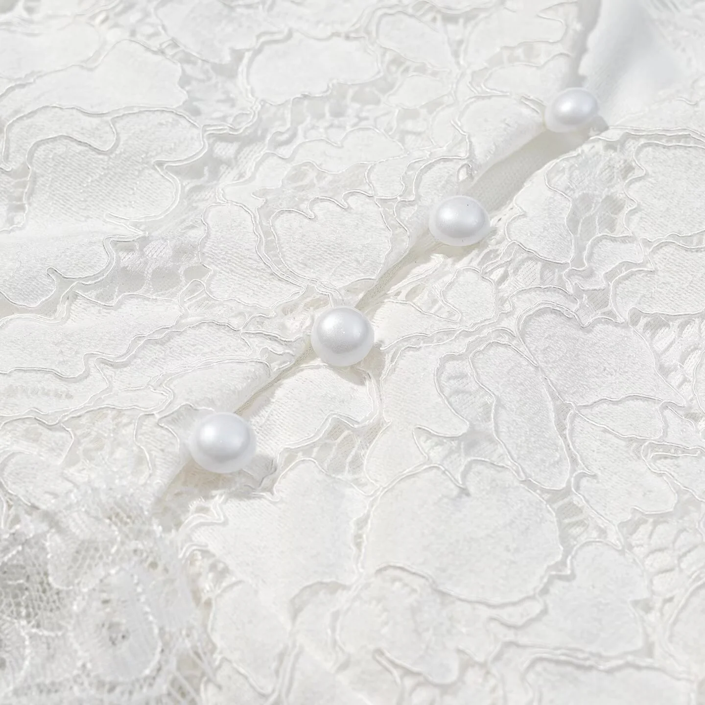 Elegantes Set aus Spitzen-Maxirock und Bluse für Damen, Vintage-Stil, einreihig, ausgestellte Ärmel, V-Ausschnitt, schlanke Bluse, Party-Outfit für Damen – Detail 13