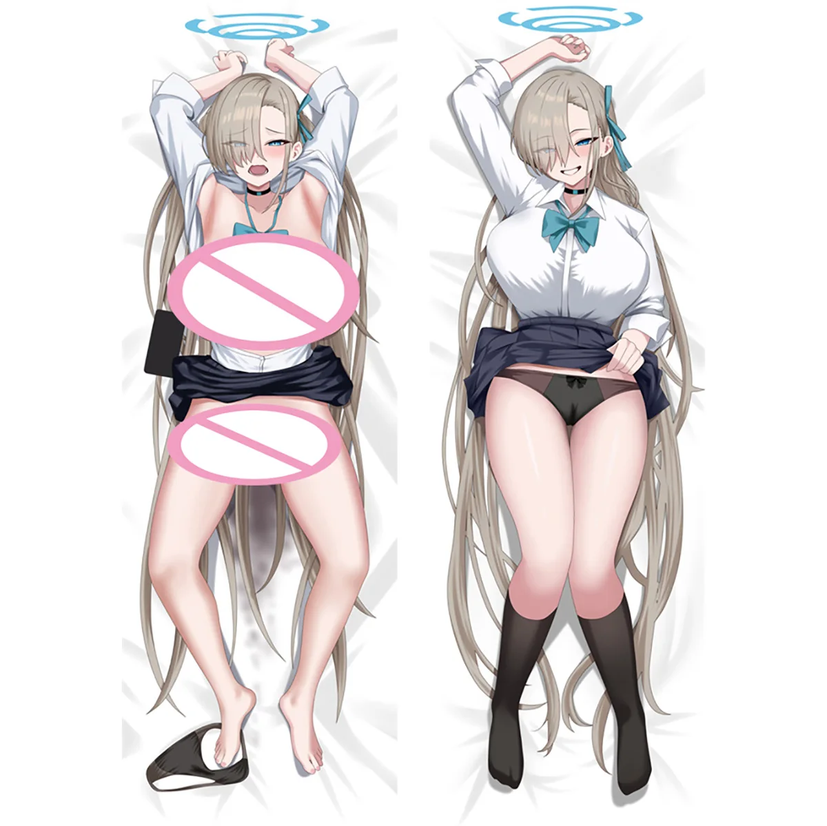 

Blue Archive Otaku Pillowcase Cushion Cover Anime Game Ichinose Asuna Dakimakura 2WAY Hugging Body Pillow Case