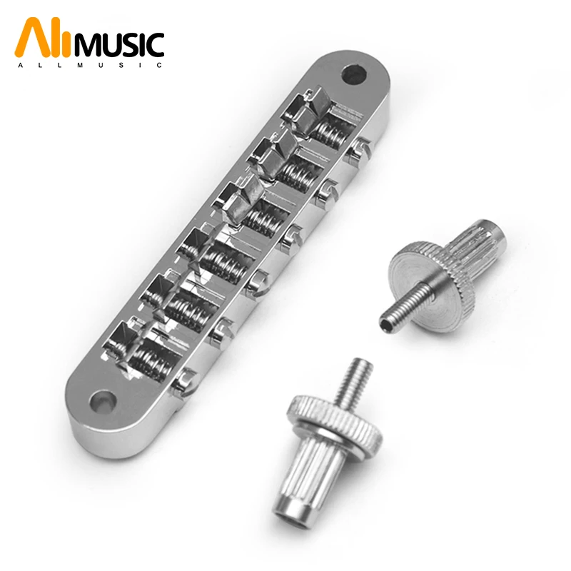 Chrome Adjustable Vintage ABR-1 Jazz Bridge For Electric Guitar