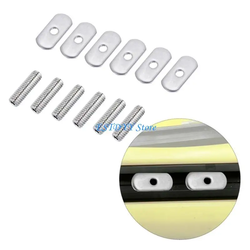 

G6DE Stainless Steel Track Screws & Track Gear Mounting Bolt for Kayaks Canoes Boats Mini Rails Anti-rust