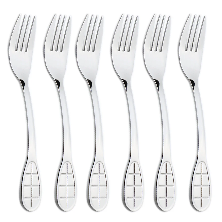 12 food-grade silverware cutlery sets, silverware with pasta forks, kitchen utensils fork sets for lunch camping school