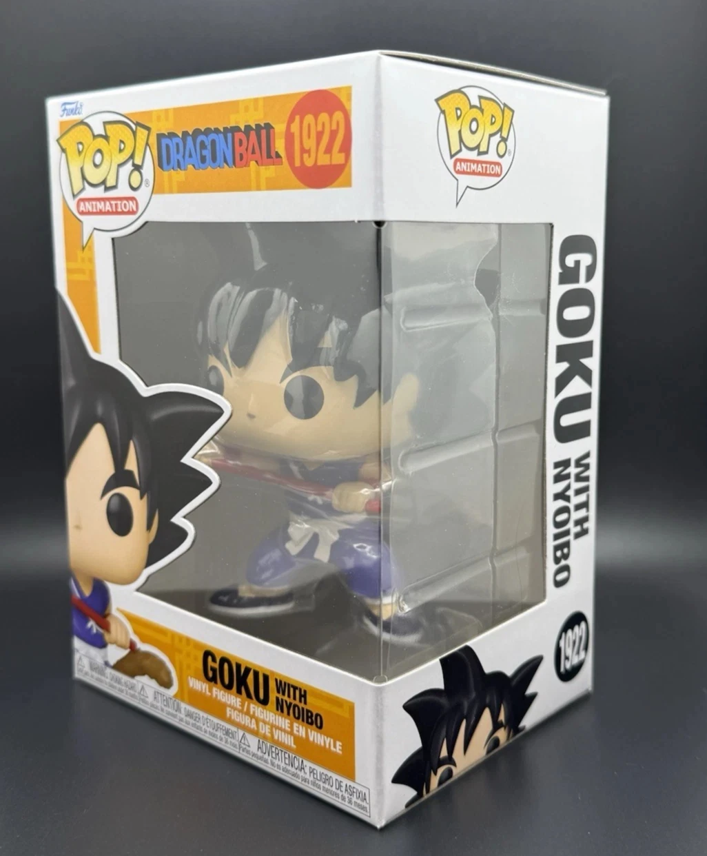 Original Funko Pop! Animation: Dragon Ball Goku with Nyoibou (Glow) Collectable Vinyl (Exc) Figure Gift Anime Fans Model Figure - view 4