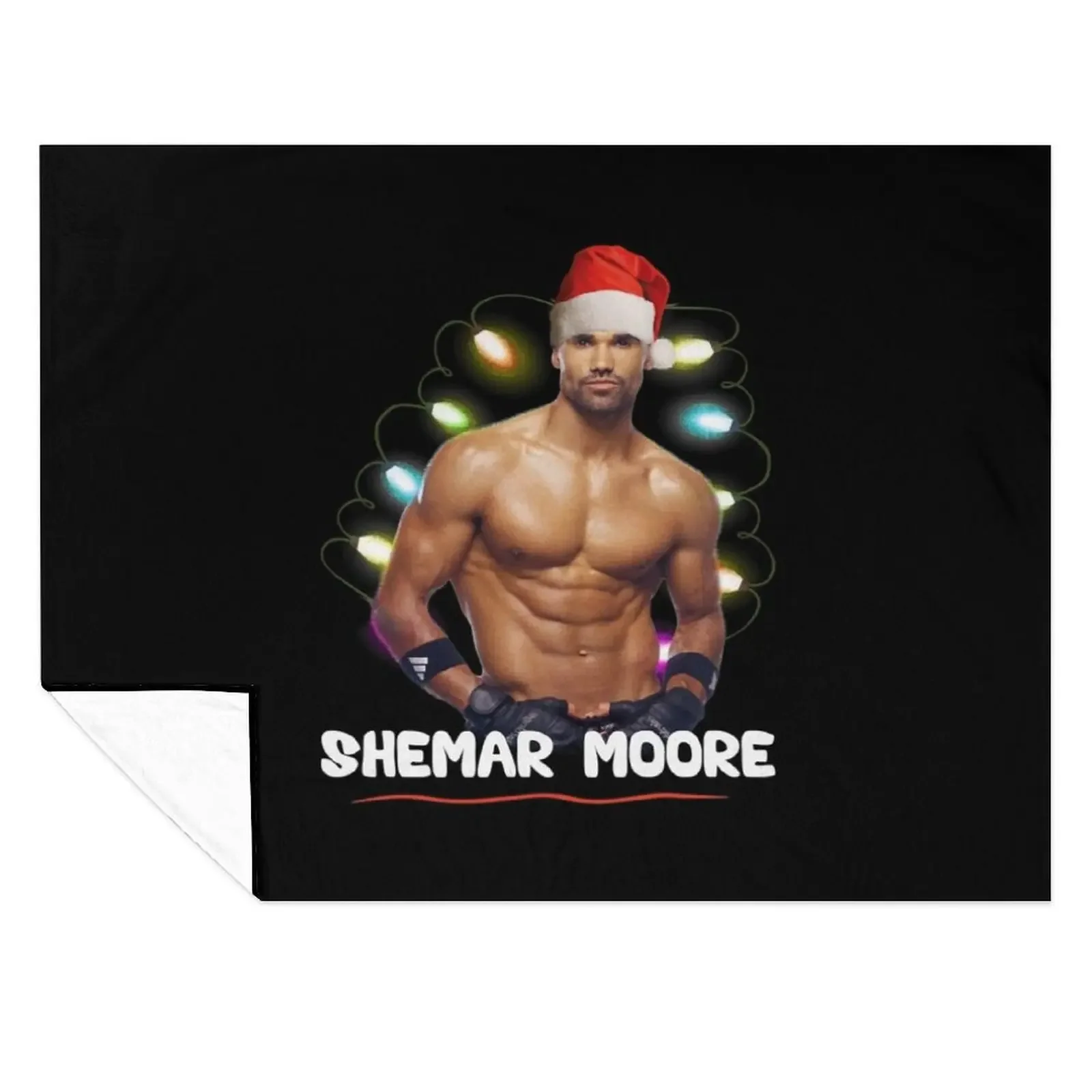 

Beautiful Model Shemar Moore Christmas Fitted Scoop Awesome For Movie Fans Throw Blanket Soft Beds Sofa Throw Furrys Blankets