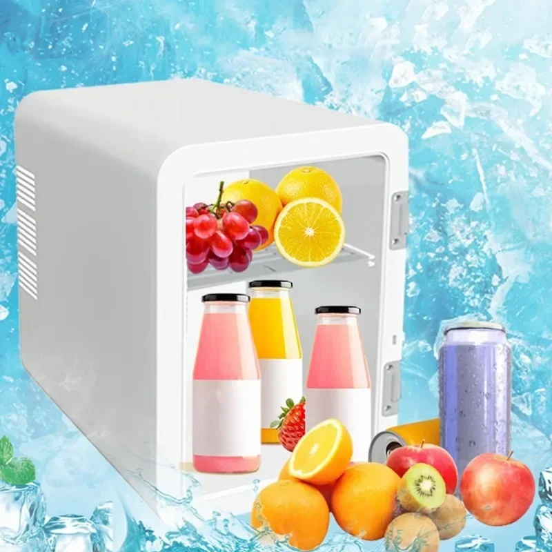 6L Car Mini Fridge Beauty Cosmetics Mask Makeup Skincare Refrigerator Semiconductor USB Heated Cooling Dormitory Refrigerator