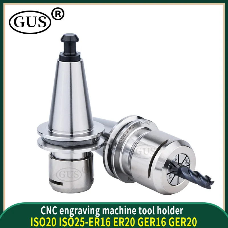 

Держатель инструмента из нержавеющей стали ISO20 ER16 ISO25 ER20MS ER20 GER16 GER20 для гравировальных станков, фрезерных и токарных станков с ЧПУ