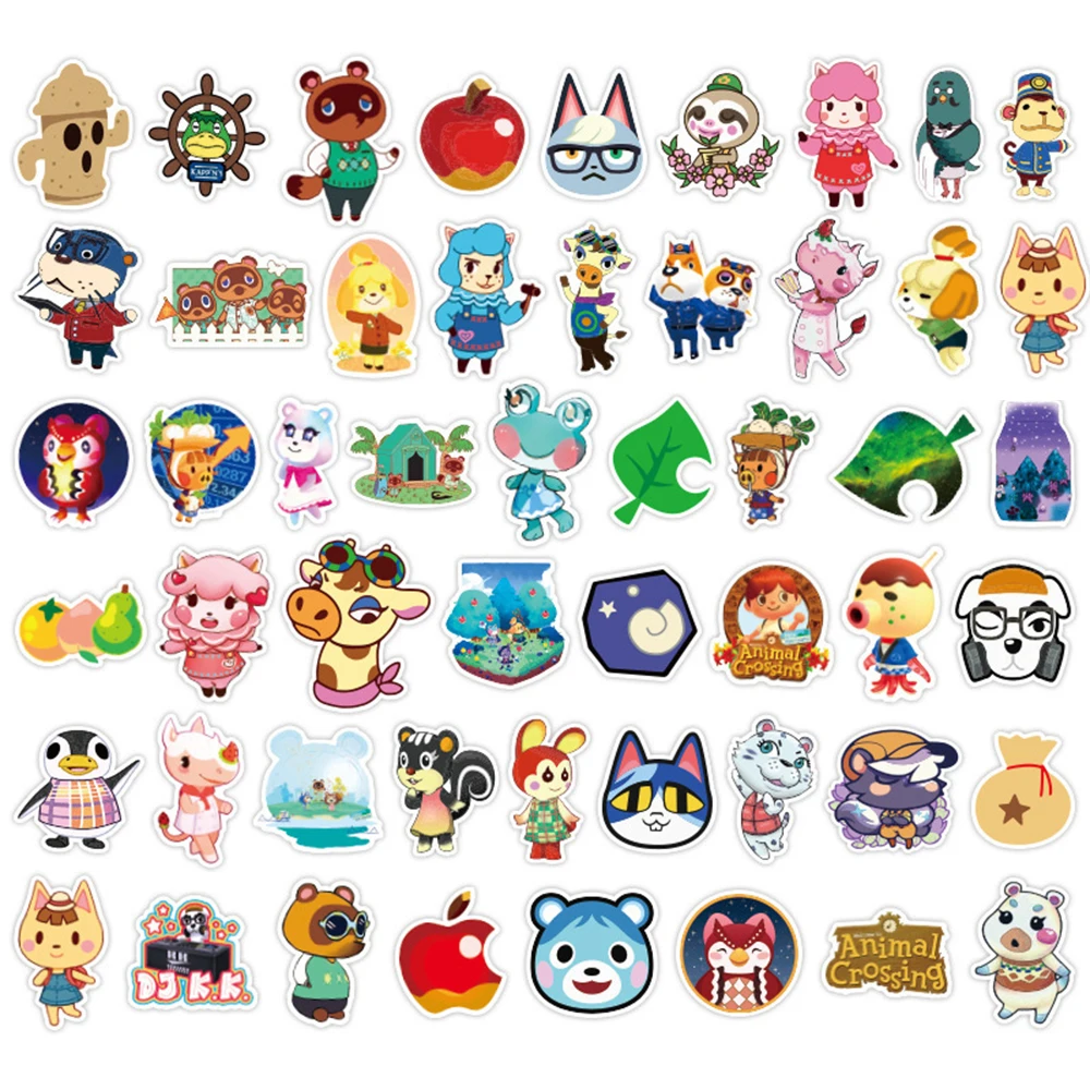 10/30/50/100pcs Cartoon Animal Stickers for Laptop Scrapbooking Water Bottle Waterproof Aesthetic Graffiti Cute Kids Sticker