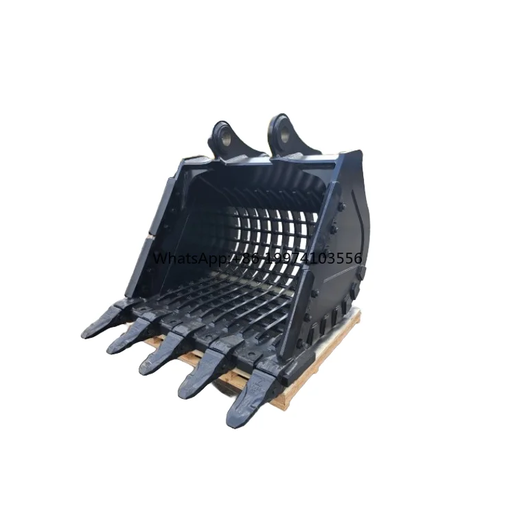 Backhoe Adapter Excavator Skeleton Bucket 500 mm 600mm 800mm Sieve Bucket for Sale