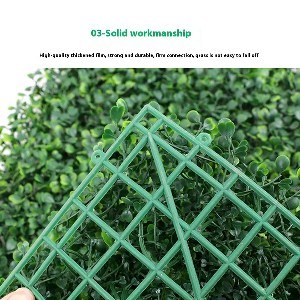 6pcs Plastic Trellis With Artificial Plant Wall Panels Privacy Fence Artificial Wall Panels