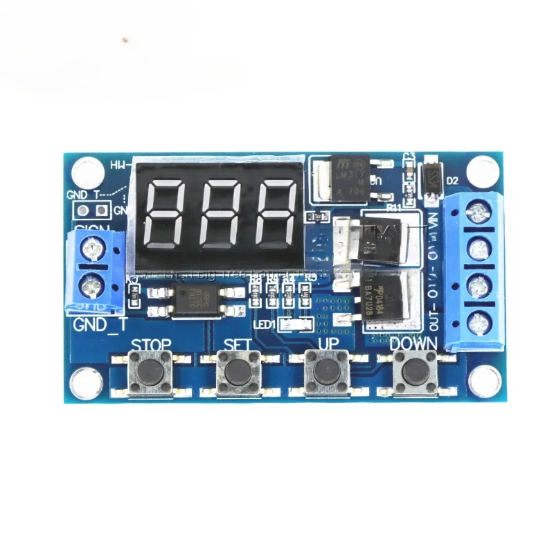 Trigger Cycle Timing, Delay Switch Circuit, Dual MOS Board Instead of Relay Module 12 24V